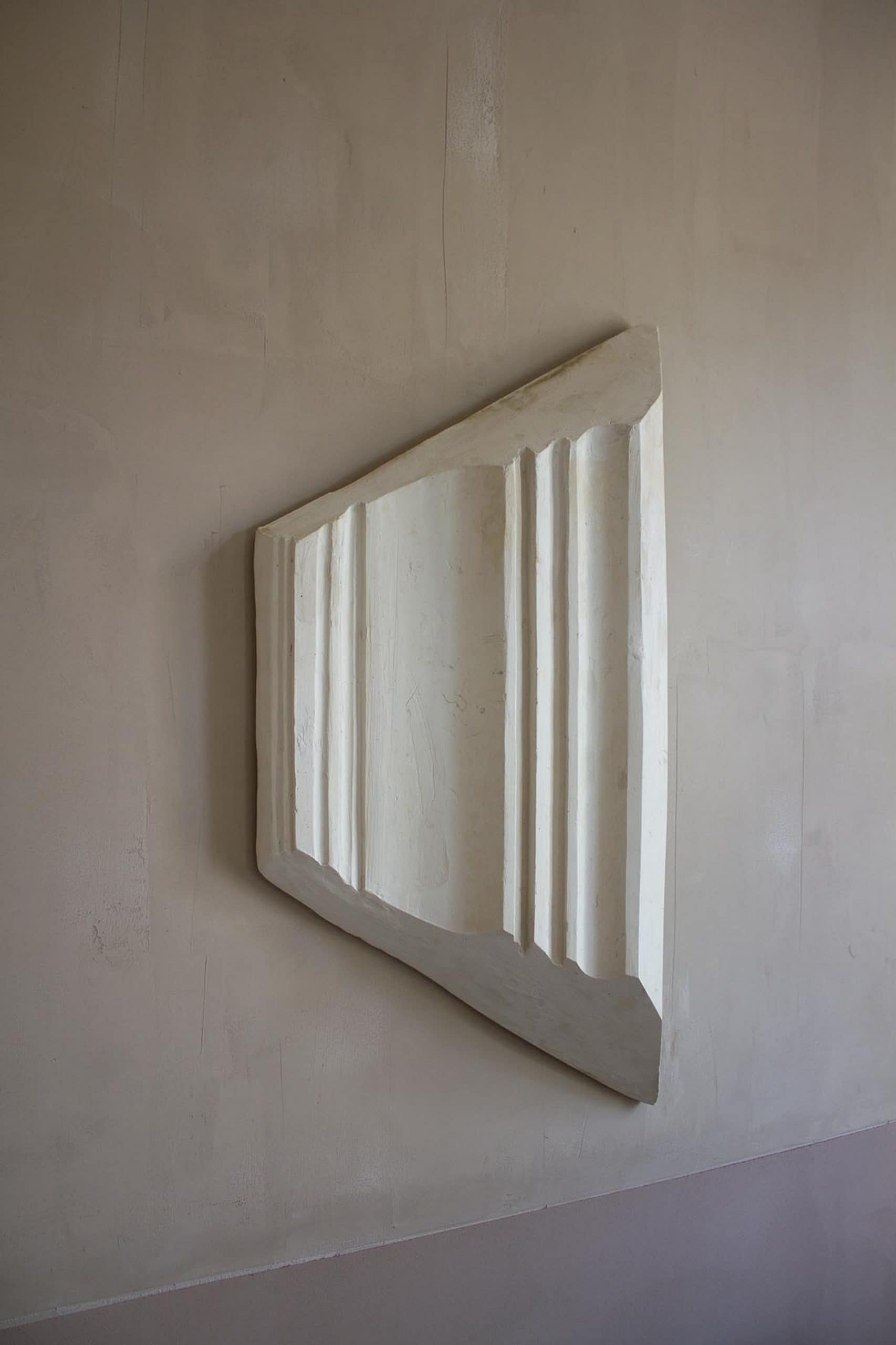 Matteo Brioni's fine-grained clay finishing plaster TerraVista Smooth Cannella and Cipria colors applied on walls for DAWN Three Days od Design exhibition, 2019, Copenhagen by Spatial Code and Linda Weimann