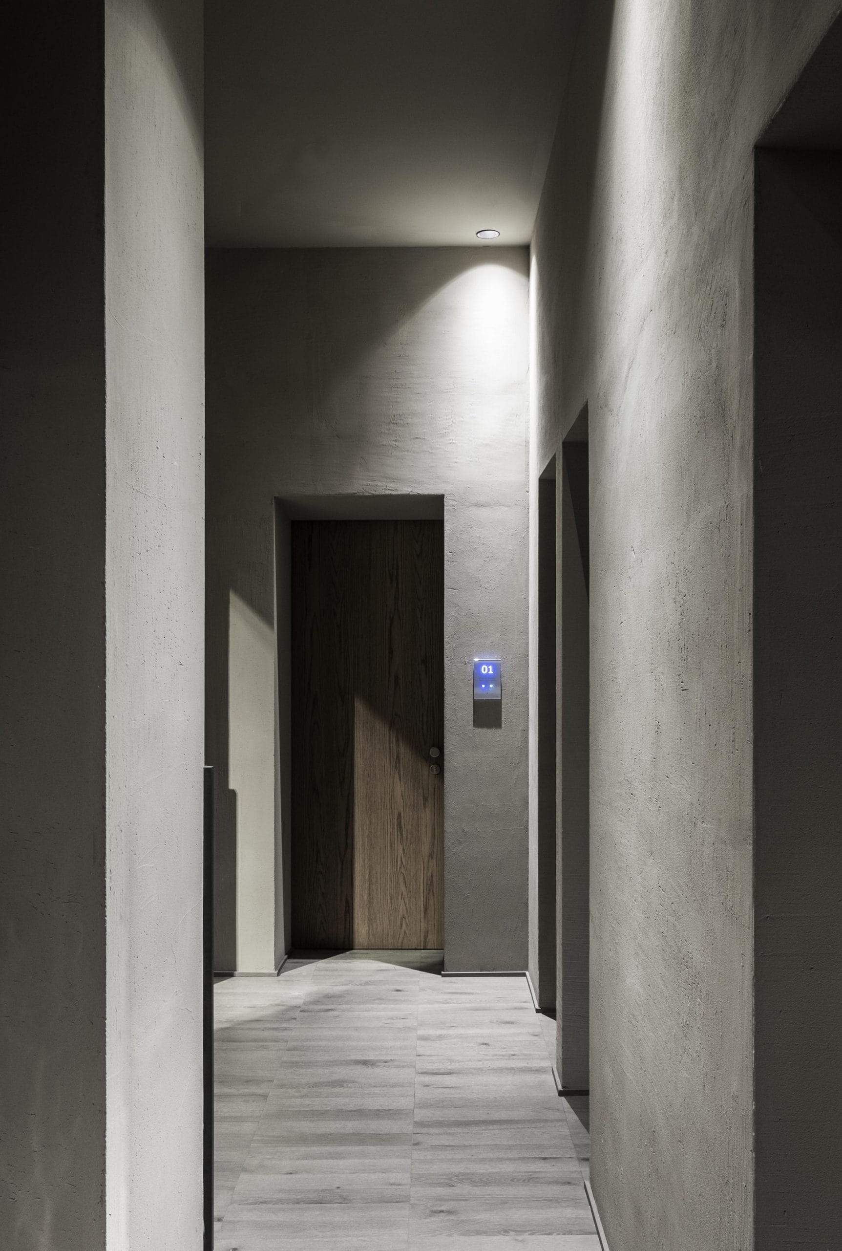 Hotel dei Barbieri in Rome by MORQ, made with MultiTerra Smooth Sale Grigio, photo by Giulio Aristide