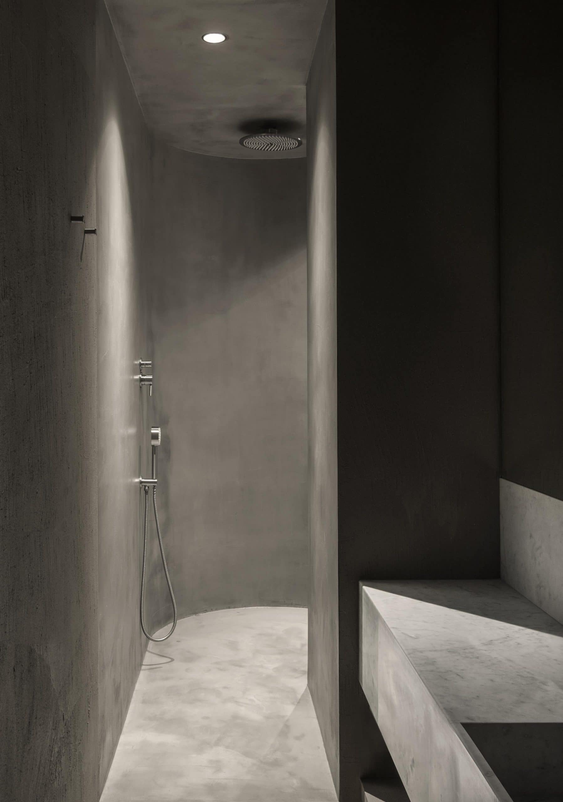 Hotel dei Barbieri in Rome by MORQ made with TerraTon Wall Smooth Plus Sale Grigio, photo by Giulio Aristide
