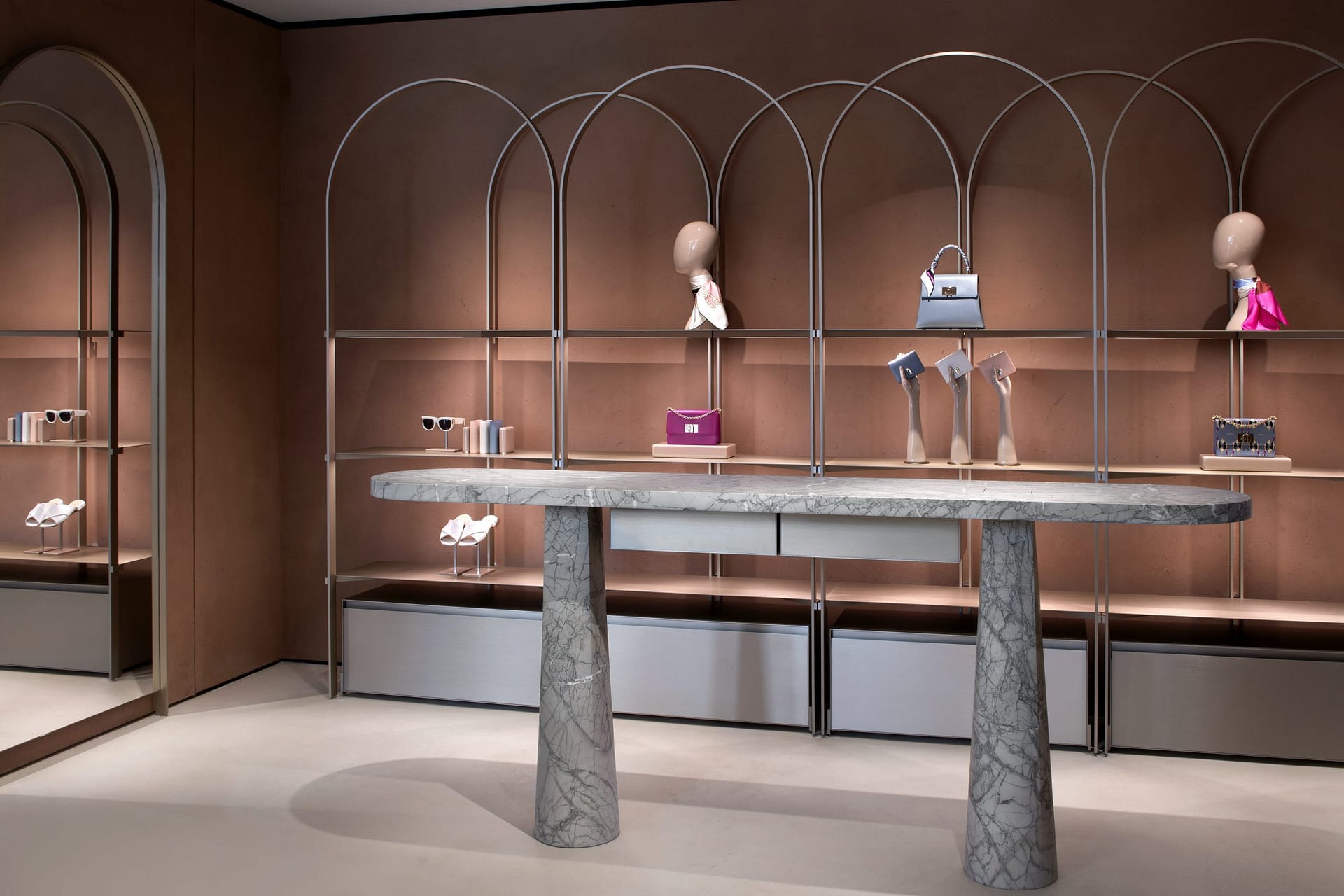 Shop Furla Montenapoleone Milano by David Chipperfield, photo by Alberto Parise