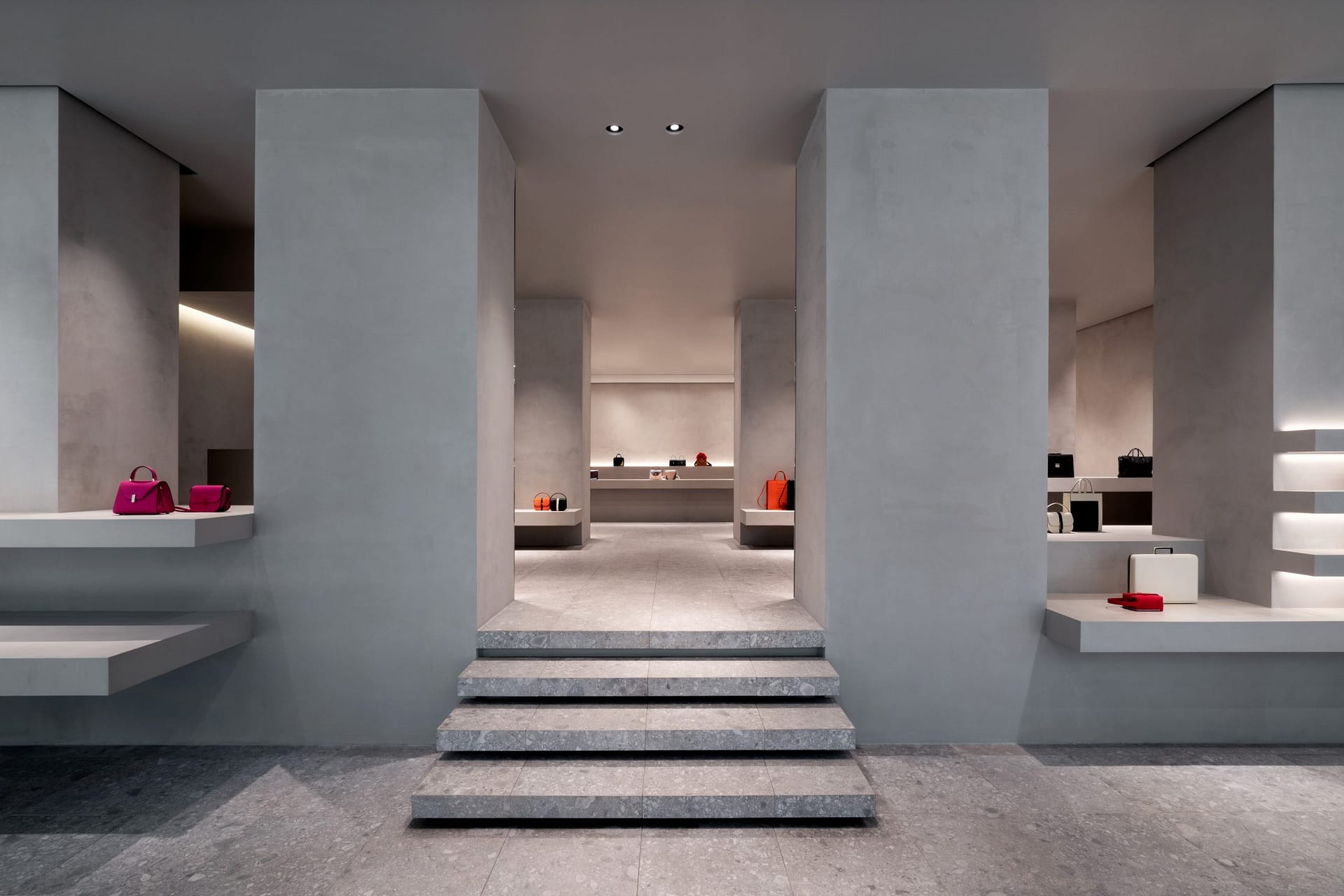 Shop Valextra Milan by John Pawson, made with TerraTon Wall Smooth Plus Polvere, photo by Andrea Martiradonna