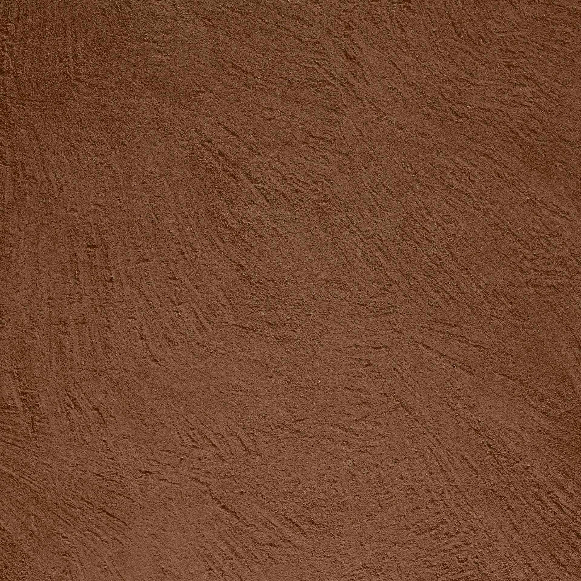 Coarse-grained clay plaster MultiTerra Smooth Cacao, cacao color, produced by Matteo Brioni