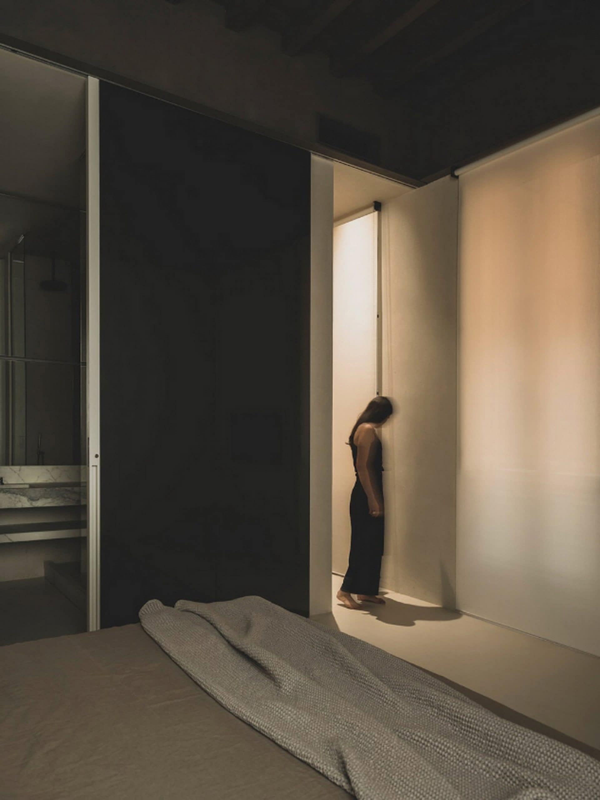 Hotel Scenario in Rome by MORQ made with TerraCalix Smooth Polvere, photo by Giulio Aristide